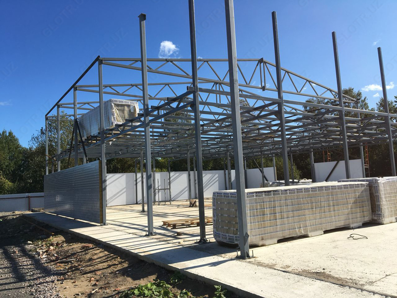 Kop turli binolar qurib beramiz Angarlar