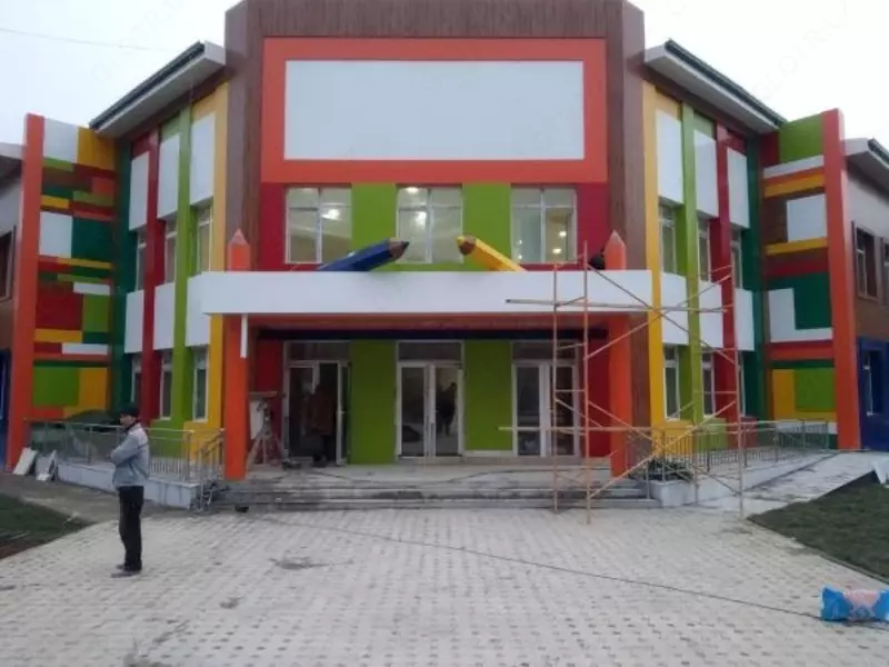 Обшивка фасада Алюкабондом Туникабондом Травертином по всему Узбекистану Прочие строительные услуги