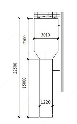 водонапорная башня V=50v3 H=15м