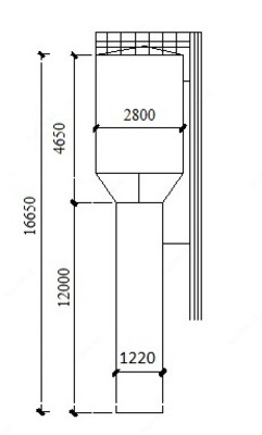 водонапорная башняV=25м3 Н=12м