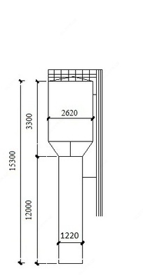 водонапорная башня V=15м3 Н=12м