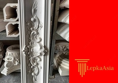 Лепнина на заказ колонны Tyaga lepka fibrabeton тяга фасадный