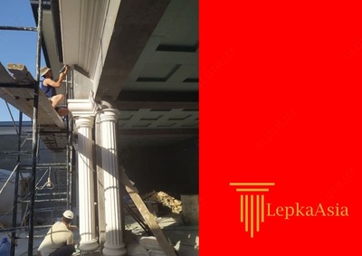 Лепка тяга калона 3d производство гибсдан тяга лепка фибрабетон