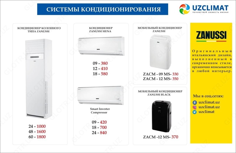 Zanussi mobil konditsionerlari - {0} so'mdan