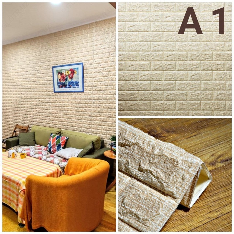  Изоляционные 3D обои под Кирпич - 