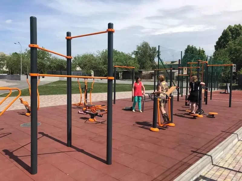 Sport maydonchalari uchun kauchuk plitkalar Art 003