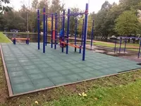 Резиновая плитка для спортивных площадок арт 004