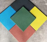 Напольные покрытия из резиновой крошки (голубое) - по запросу