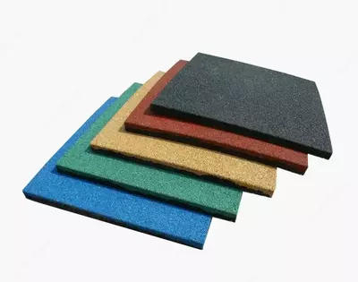 Fitnes klublari va krossfit maydonlari uchun Rubber Max Sport kauchuk plitalari (1000 x 1000 x 50 mm) Chakana savdo