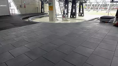 Sport zali uchun Rubber Max Sport kauchuk plitalari (490 x 490 x 12 mm) Chakana savdo