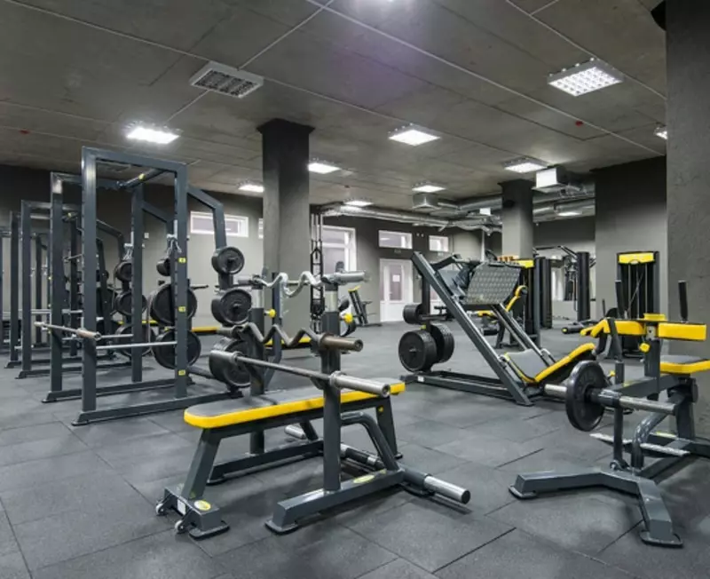 Резиновые плиты "Rubber Max Sport" для тренажерного зала (490 х 490 х 15 мм) Покрытия спортплощадок