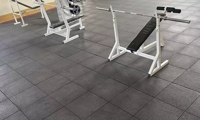 Резиновые плиты "Rubber Max Sport" для тренажерного зала (490 х 490 х 20 мм) - Покрытия спортплощадок