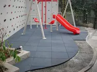 O'yin maydonchasi uchun ko'p rangli kauchuk plastinka "Rubber Max Sport" (490 x 490 x 25 mm) Sport maydonlarini qoplash