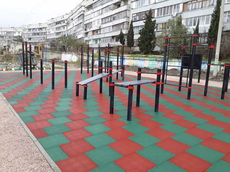 Резиновая плита "Rubber Max Sport" для "Workout" площадки (490 х 490 х 30 мм) ООО "Rubber Max"