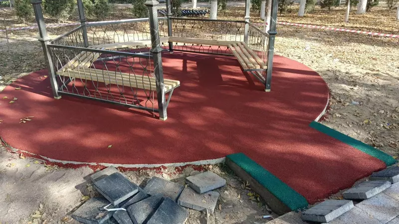 Kauchuk plitkalar Sport maydonlarini qoplash