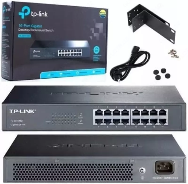  Коммунатор Switch Gigabit 16port Tp-Link - 