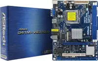 Материнская плата ASRock G41 + intel E5300 - 