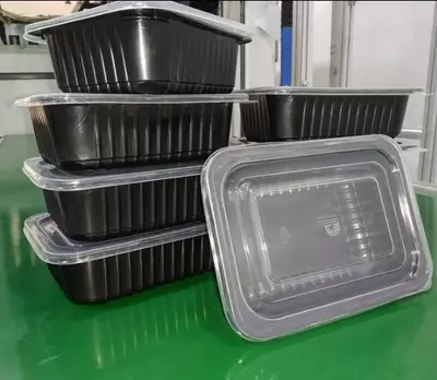 Пластиковый контейнер с прозрачной крышкой