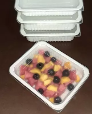 Пластиковый контейнер с прозрачной крышкой