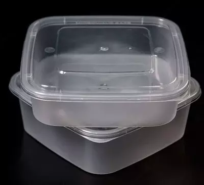 Пластиковый контейнер с прозрачной крышкой