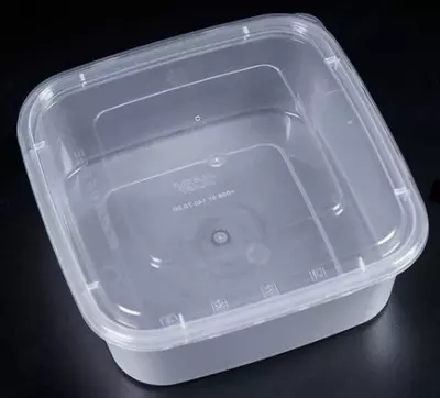 Пластиковый контейнер с прозрачной крышкой