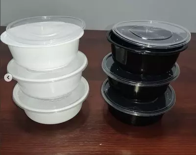 Одноразовая миска из полипропилена 600 мл