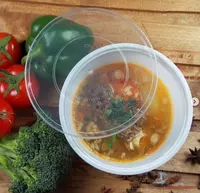 Пластиковый контейнер с прозрачной крышкой