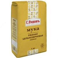 Ржаная цельнозерновая мука Обойная С.Пудовъ  1 кг