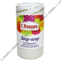 Agar-agar oziq-ovqat tm. S.Pudov  Rossiya  qadoqlash 40 gr