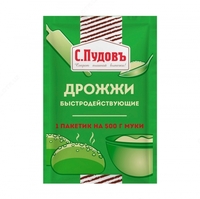 Tez tasir qiluvchi xamirturush S. Pudov  6 g - 