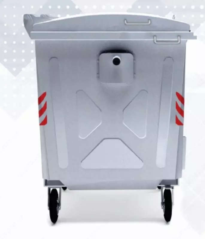 Металлический контейнер для твердых бытовых отходов 1100 л. - по запросу