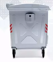 Металлический контейнер для твердых бытовых отходов 1100 л. - по запросу