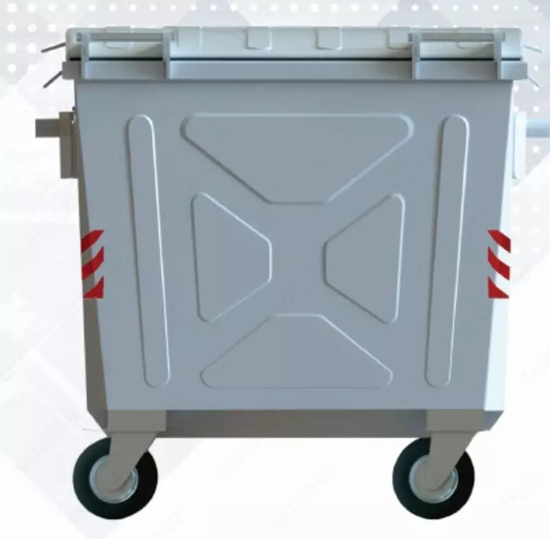 Металлический контейнер для твердых бытовых отходов 770 л. - по запросу