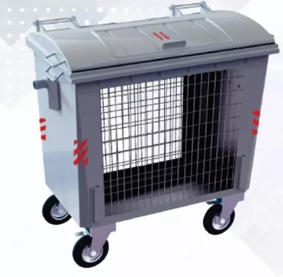 Металлический контейнер для временного хранения макулатуры 770 л.