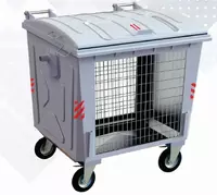 Металлический контейнер для временного хранения макулатуры 1100 л.