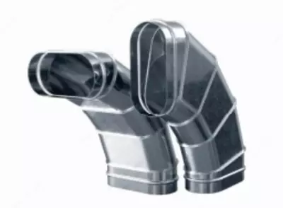 Отвод (угол 90°) для плоско-овальных воздуховодов