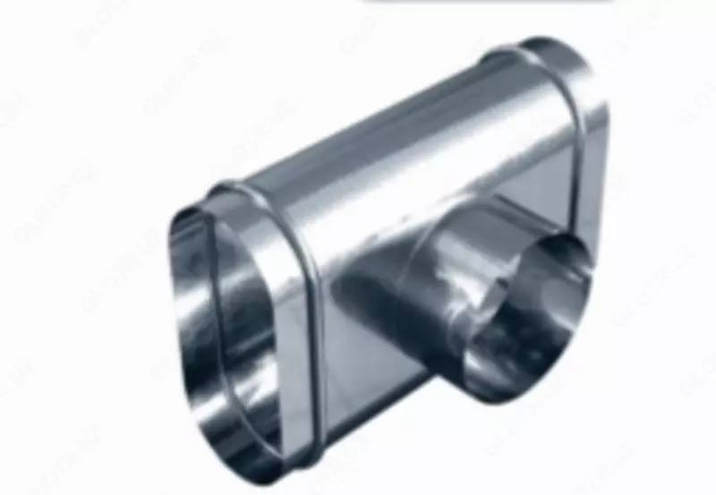 Тройник прямой т-образный для плоско-овальных воздуховодов