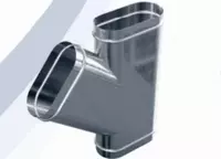 Тройник косой для плоско-овальных воздуховодов - по запросу