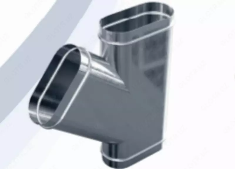 Тройник косой для плоско-овальных воздуховодов - по запросу