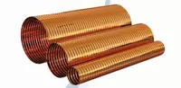 Воздуховоды круглые спирально-навивные из меди с ребро жесткости - по запросу