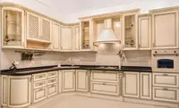  Кухонная мебель (рассрочка) Классическая кухня из  Крашенный шпон - 