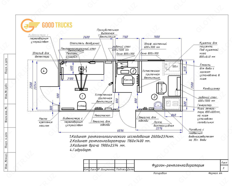 Мобильный рентгеновский комплекс - GOOD TRUCKS