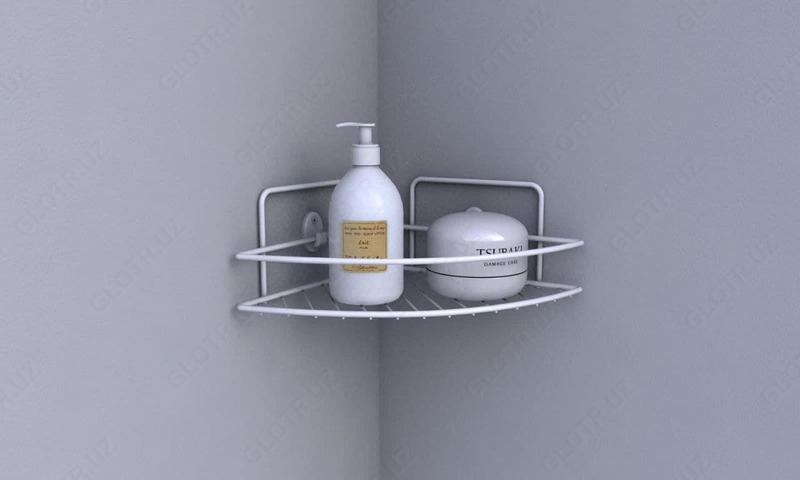 Угловая полка для ванной N4