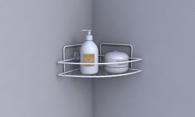 Угловая полка для ванной N4