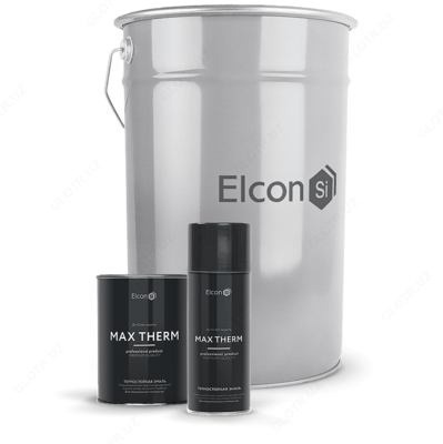Термостойкая эмаль +1000С Elcon Max Therm черная матовая в Ташкенте