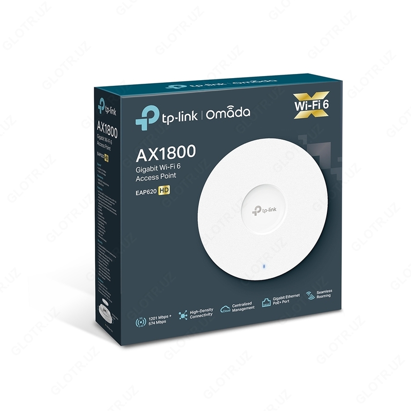  TP-Link EAP620 HD AX1800 ikki tomonlama tarmoqli Wi-Fi kirish nuqtasi MU-MIMO bilan Universal Tekhno Systems