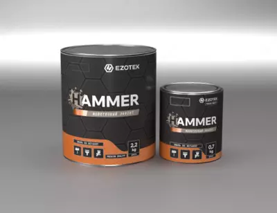Краска с молотковым эффектом HAMMER