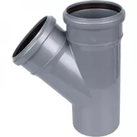 Канализационный тройник 45⁰ KT45006 ∅ 110х110 мм
