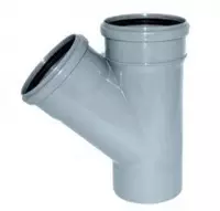  Канализационный тройник 45⁰ KT45006 ∅ 110х110 мм - 
