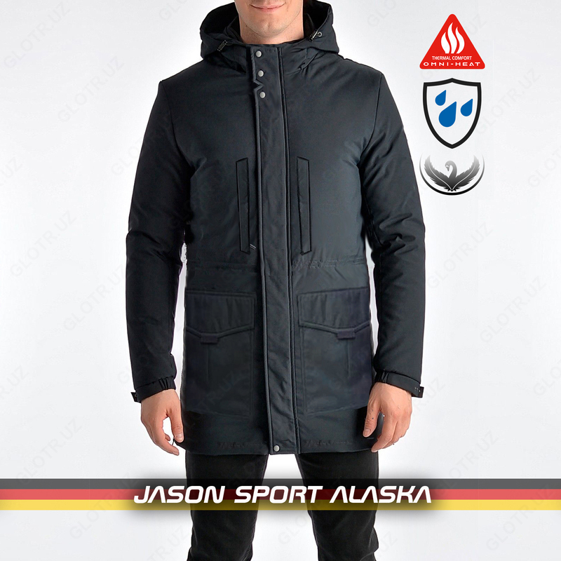 Мужская зимняя куртка пуховик Аляска JASON SPORT